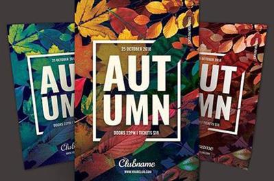 CreativeMarket - Autumn Flyer 2878486