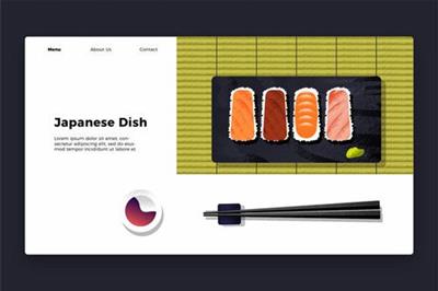 Japanese Dish - Banner & Landing Page