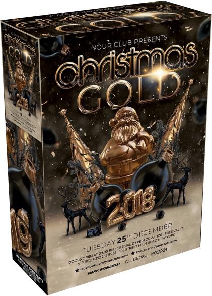 GraphicRiver - Christmas Gold Party 2018