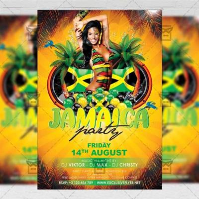 Club A5 Template - Jamaica Party