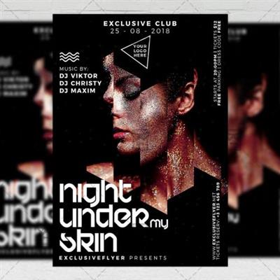 Club A5 Template - Under My Skin Night Flyer