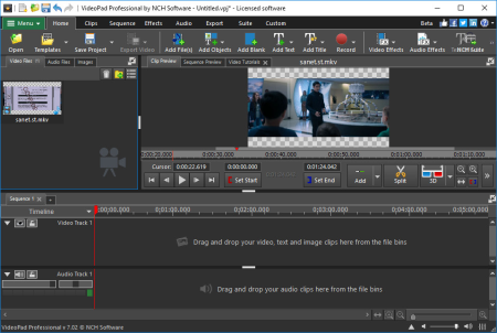 NCH VideoPad Video Editor Professional 7.32 Beta