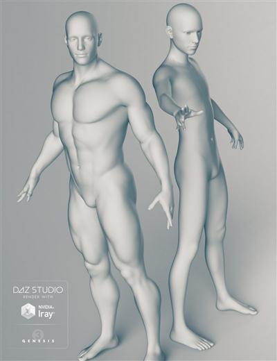DAZ3D - Genesis 3 Male Body Morphs