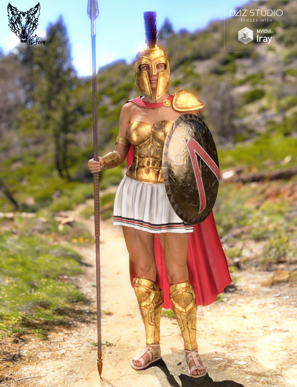 Spartan Armor for Genesis 3 and 8 Female(s)