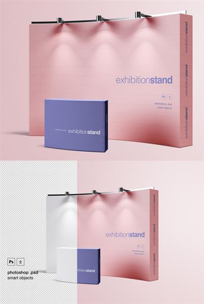 Exhibition Stand PSD Mockup