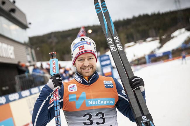 Норвежец Рёте победил в гонке на 30 км на домашнем этапе КМ