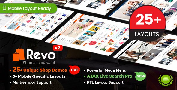 ThemeForest - Revo v2.9.0 - Multi-purpose WooCommerce WordPress Theme (25+ Homepages & 5 Mobile L...