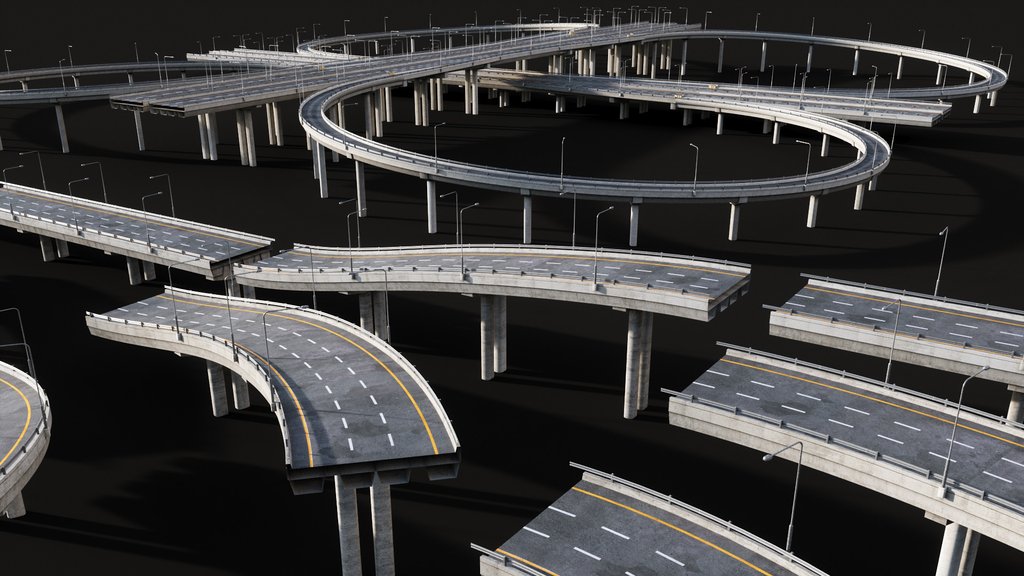 Kitbash3d - Props: Highways