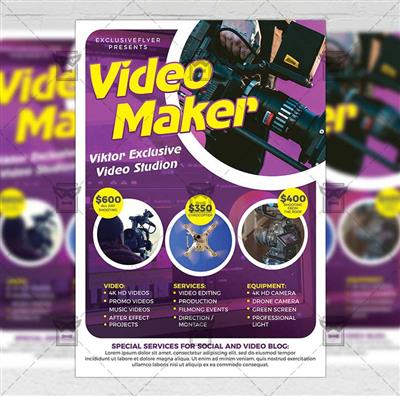 Business A5 Flyer Template - Videomaker