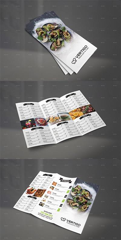 Graphicriver - Restaurant Tri-fold Brochure 22101638