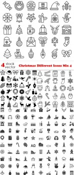 Vectors - Christmas Different Icons Mix 4