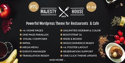 ThemeForest - Majesty v1.6.6 - Restaurant WooCommerce WordPress Theme - 13483561