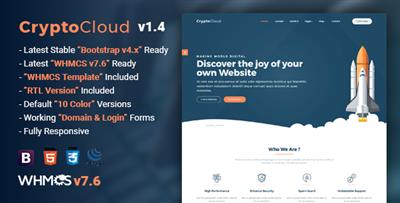 ThemeForest - CryptoCloud v1.4 - Multipurpose Hosting and WHMCS Template