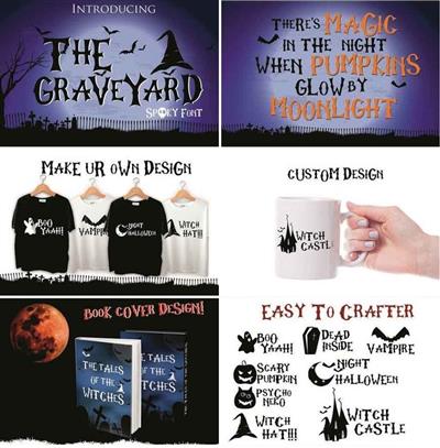 The Graveyard - Spooky Font 136130