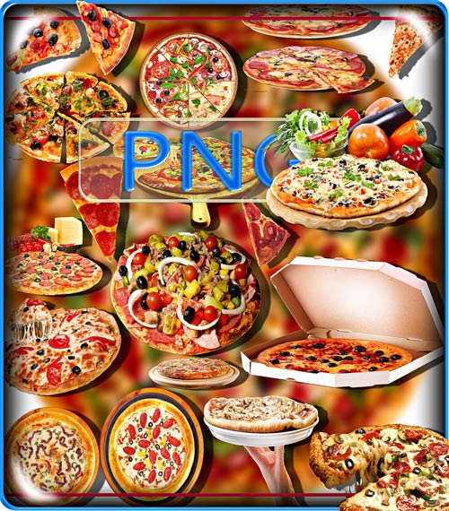 Коллекция Png клип-артов - Вкусная пица