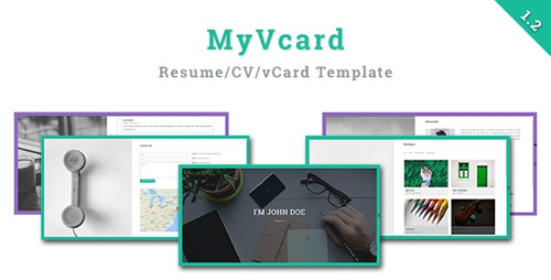 ThemeForest - MyVCard v1.2 - Responsive & Creative Resume Template