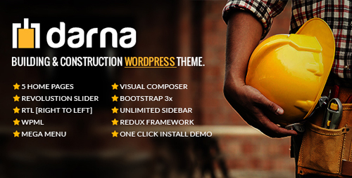 ThemeForest - Darna v1.1.8 - Building & Construction WordPress Theme - 12271216