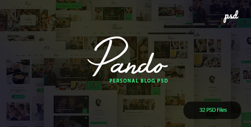 ThemeForest - Pando v1.0 - Personal Blog PSD Template - 21403619