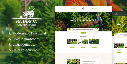 ThemeForest - Buisson v1.1 - Gardening WordPress Theme - 21148837