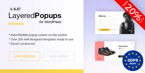 CodeCanyon - Popup Plugin for WordPress - Layered Popups v6.47 - 5978263