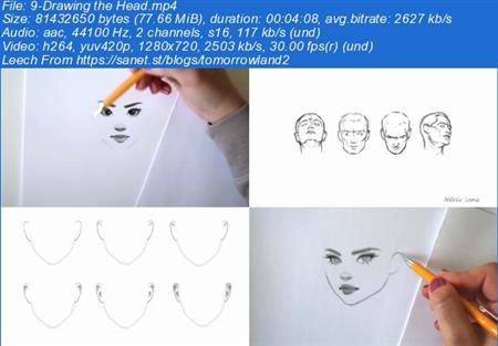 Design a Female Character Sketching Portraits with Pencils