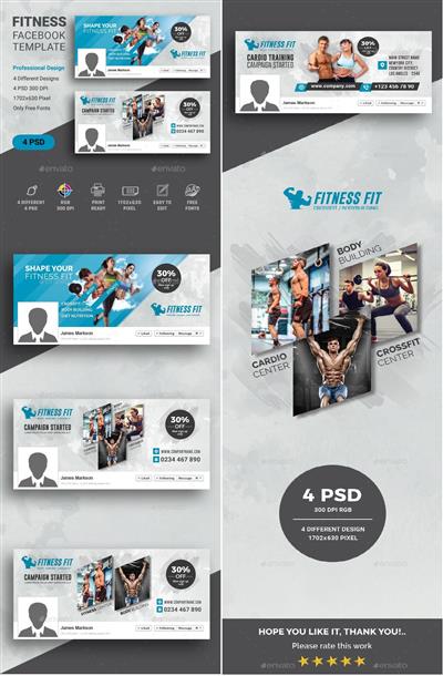 Fitness Facebook Cover 23052569