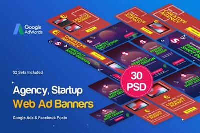 Creative Agency, Startup Banners Ad - 7R2DM9