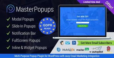 CodeCanyon - Master Popups v2.4.7 - WordPress Popup Plugin for Email Subscription - 20142807 - NU...