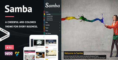 ThemeForest - Samba v7.0 - Colored WordPress Theme - 5691055