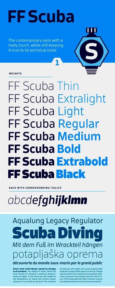FF Scuba Font Family