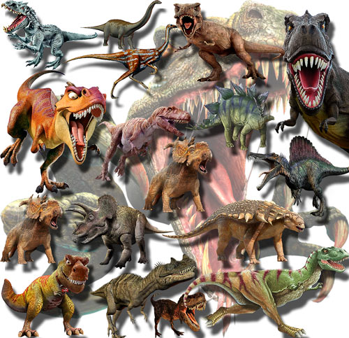Растровые клипарты - Динозавры