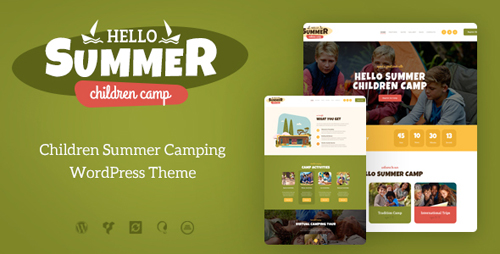 ThemeForest - Hello Summer v1.0.1 - A Children's Camp WordPress Theme - 21163971