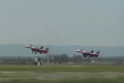 Оккупанты в Крыму проложили показательное выступление бранный авиации