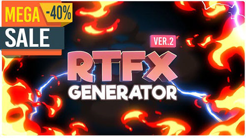 RTFX Generator [1000 FX elements] v.2.0 - Project & Script for After Effects (Videohive)