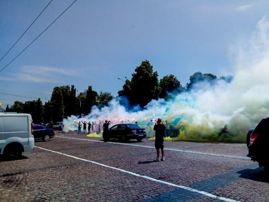 Крещатик и Софийскую площадь обволок дым: что случилось в фокусе Киева