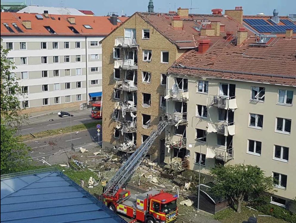 В Швеции приключился взрыв в жилом квартале