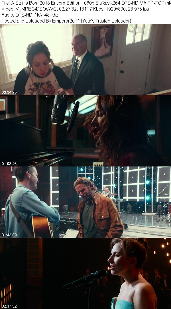 A Star Is Born 2018 Encore Edition 1080p BluRay x264 DTS-HD MA 7 1-FGT