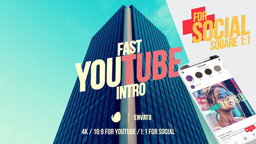 Youtube Fast Intro 4 - Project for After Effects (Videohive)