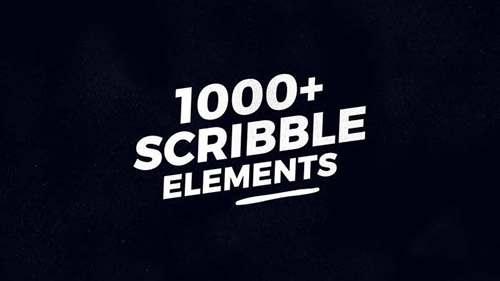 1000 Scribble Elements V2 - Project for After Effects (Videohive)
