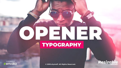 Typo Opener 22637206 - Project for After Effects (Videohive)