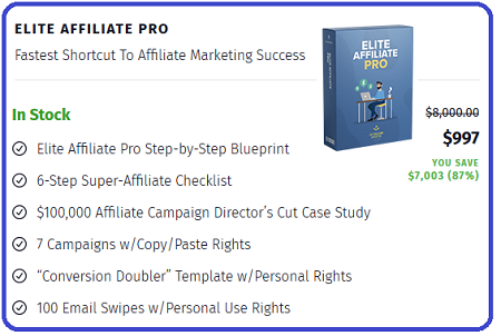 Elite Affiliate Pro - $50k Per Week On Clickbank With Very Small Traffic 