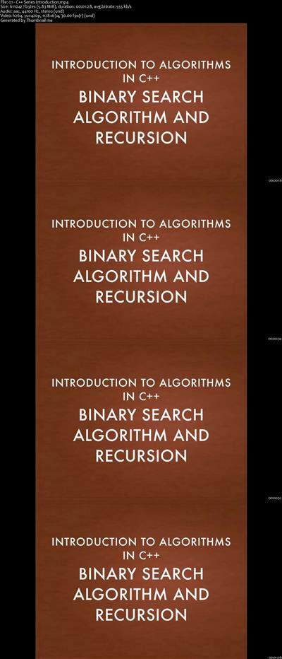 C++ Algorithm Series Binary Search Algorithm and Recursion