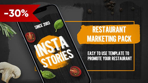 Restaurant Promo Pack 23071183 - Project for After Effects (Videohive)