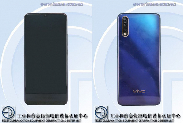 Vivo V1913A/T – смартфон посредственного уровня с восьмиядерным процессором, тройной камерой и аккумулятором емкостью 4390 мА·ч