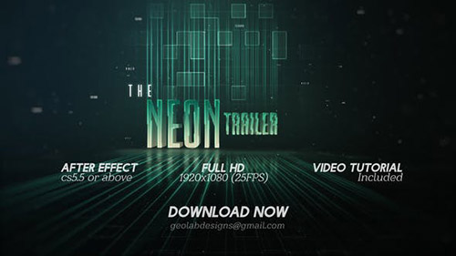 The Neon Trailer - Project for After Effects (Videohive)