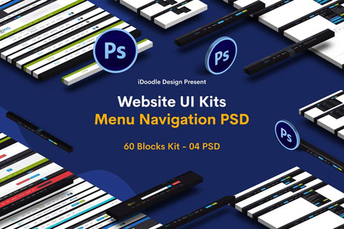 Website Menu Navigation UI Kits