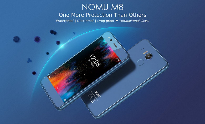 Nomu M8 — стильный защищенный смартфон, накрытый... стеклом