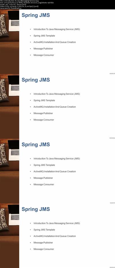 a573e8751f853096b36b2f1d536e7ec7 - Java Messaging Service - Spring MVC, Spring Boot, ActiveMQ