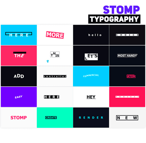 Big Pack of Typography | Atom - Project & Script for After Effects (Videohive)
