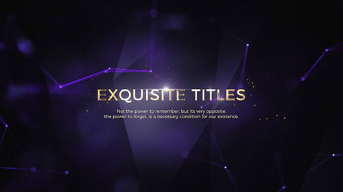 Exquisite Titles - Project for After Effects (Videohive)
